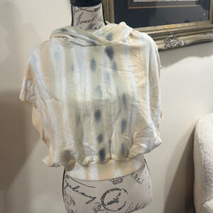 Young Fabulous And Broke sweatshirt size xs Tie Dye Cutoff Sleeve